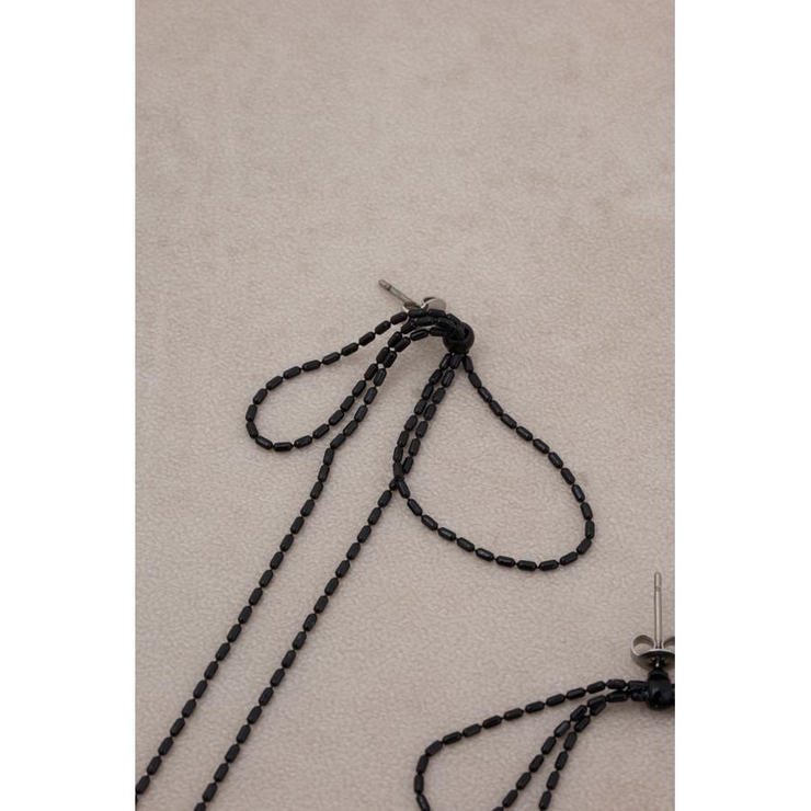 リボンモチーフスウィングピアス | AZUL BY MOUSSY | 詳細画像4 