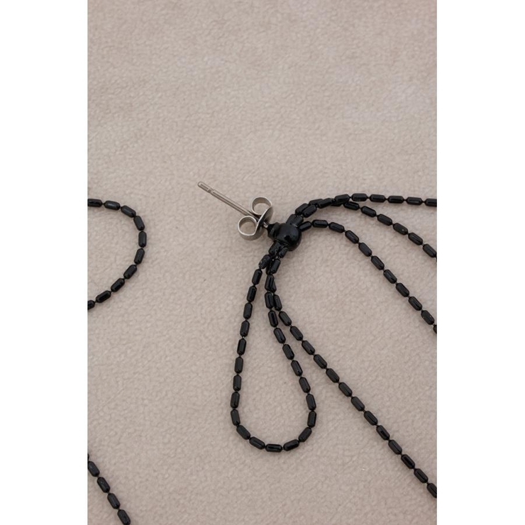 リボンモチーフスウィングピアス | AZUL BY MOUSSY | 詳細画像5 