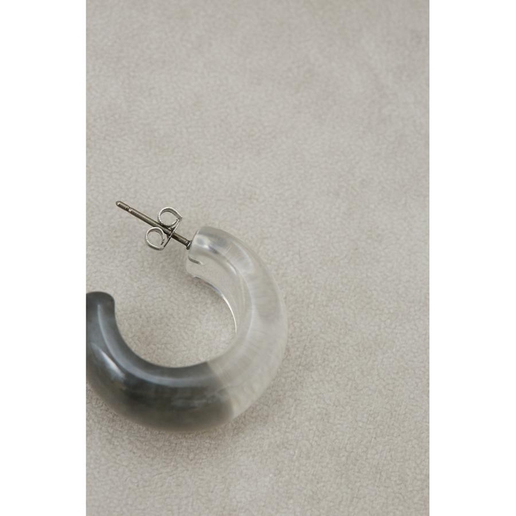 BICOLOR CLEAR HOOP EARRINGS | AZUL BY MOUSSY | 詳細画像7 