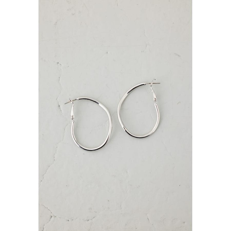 SLV | ニュアンスカーブビッグフープピアス | AZUL BY MOUSSY