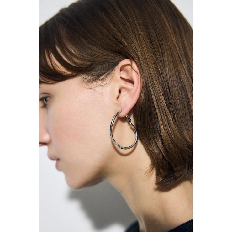 ニュアンスカーブビッグフープピアス | AZUL BY MOUSSY | 詳細画像6 