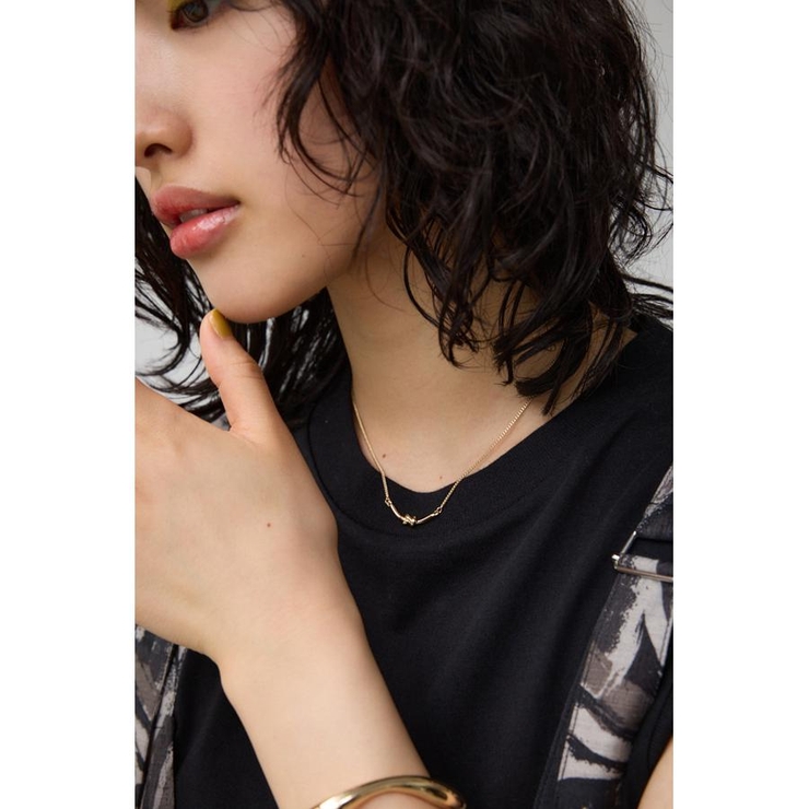 ノットデザインスレンダーネックレス | AZUL BY MOUSSY | 詳細画像1 