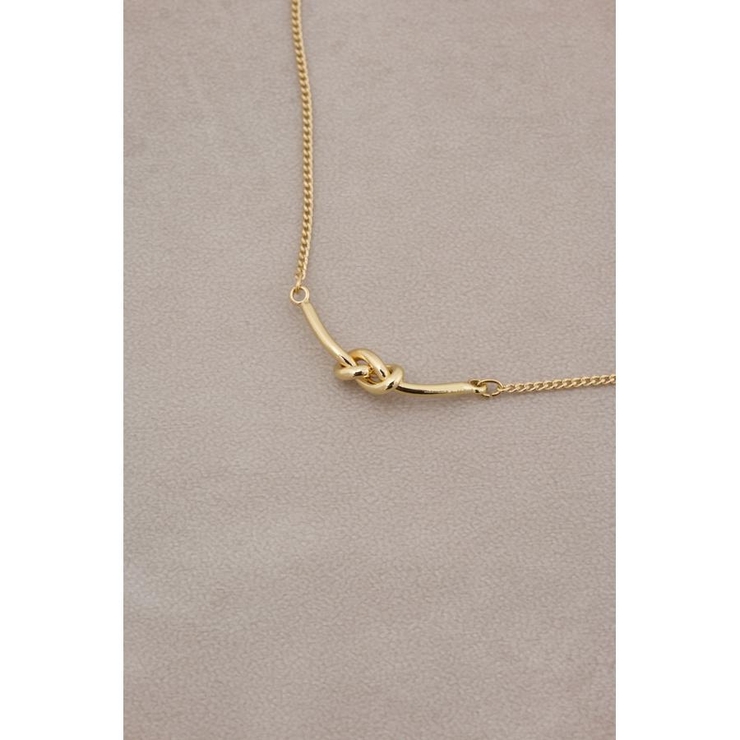 ノットデザインスレンダーネックレス | AZUL BY MOUSSY | 詳細画像4 