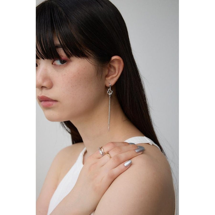 スクエアチェーンピアス | AZUL BY MOUSSY | 詳細画像6 