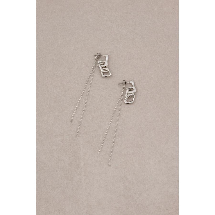 スクエアチェーンピアス | AZUL BY MOUSSY | 詳細画像8 