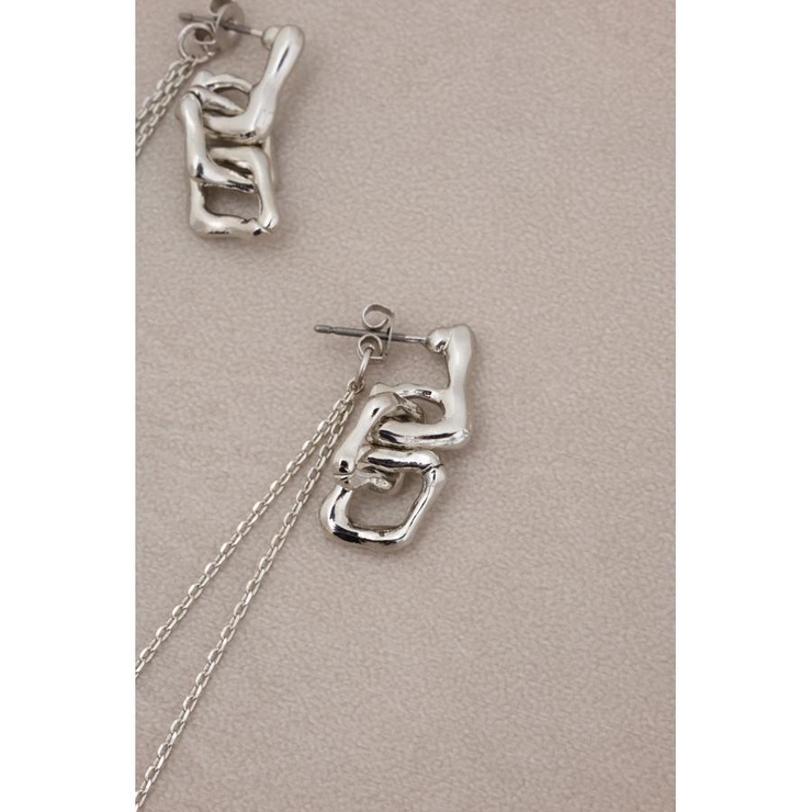 スクエアチェーンピアス | AZUL BY MOUSSY | 詳細画像9 