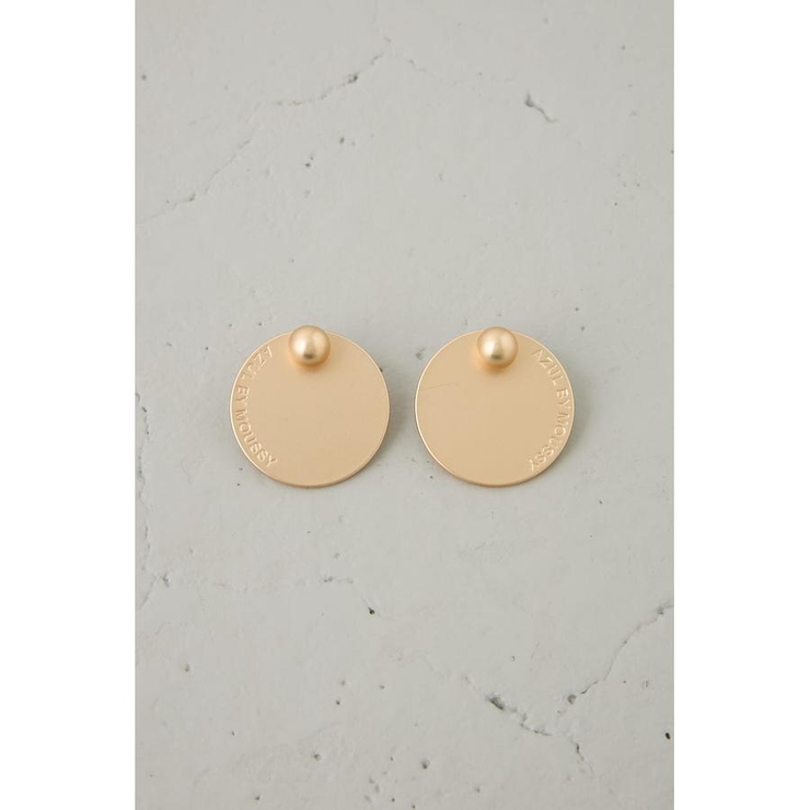 サークルプレートロゴピアス | AZUL BY MOUSSY | 詳細画像3 