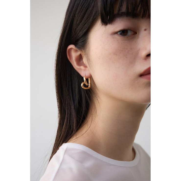 L/GLD1 | ニュアンスハートフープピアス | AZUL BY MOUSSY