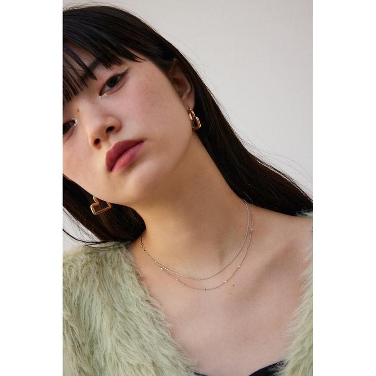 ニュアンスハートシェイプドフープピアス | AZUL BY MOUSSY | 詳細画像2 