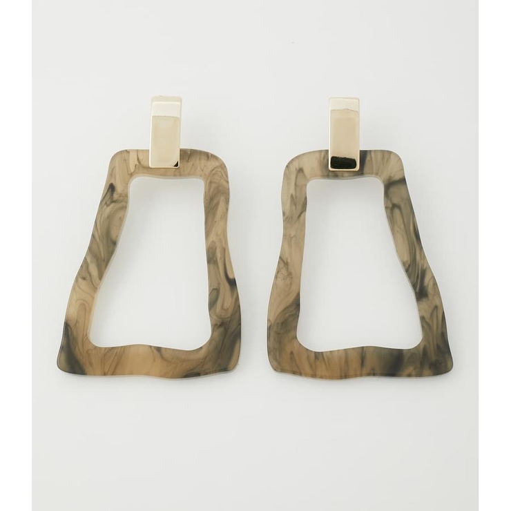 MARBLE ショッピング SQUARE EARRINGS SALE 62%OFF ピアス