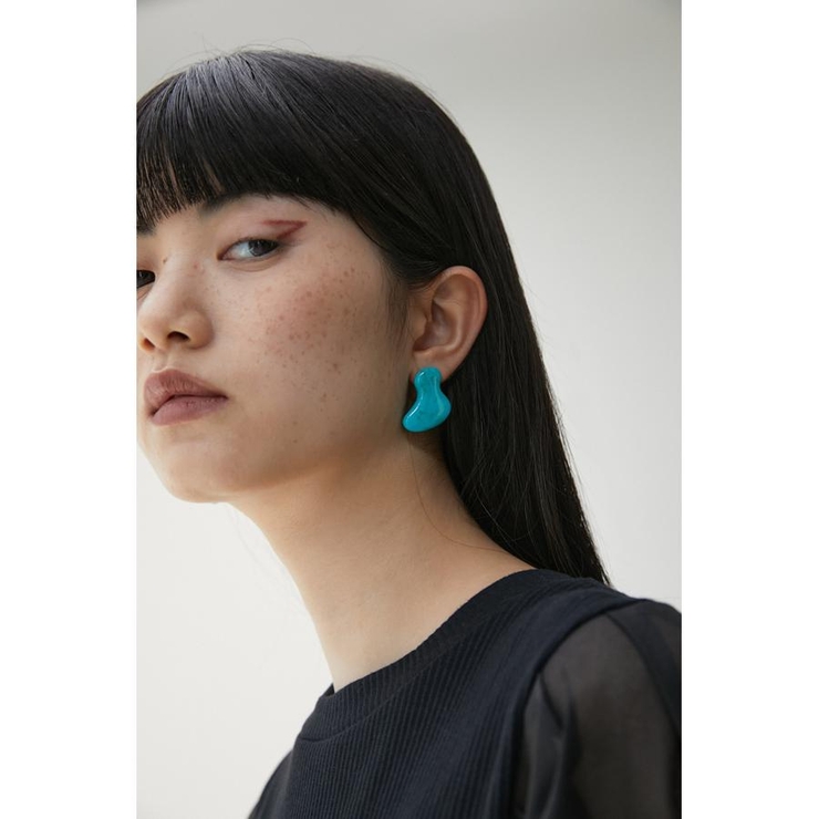 ASYMMETRY ACRYL EARRINGS | AZUL BY MOUSSY | 詳細画像21 