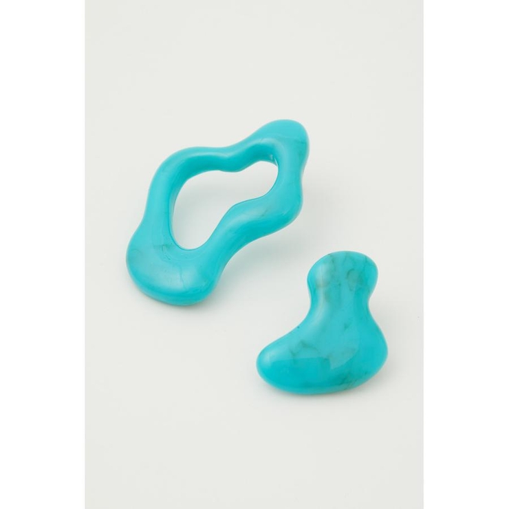 ASYMMETRY ACRYL EARRINGS | AZUL BY MOUSSY | 詳細画像15 