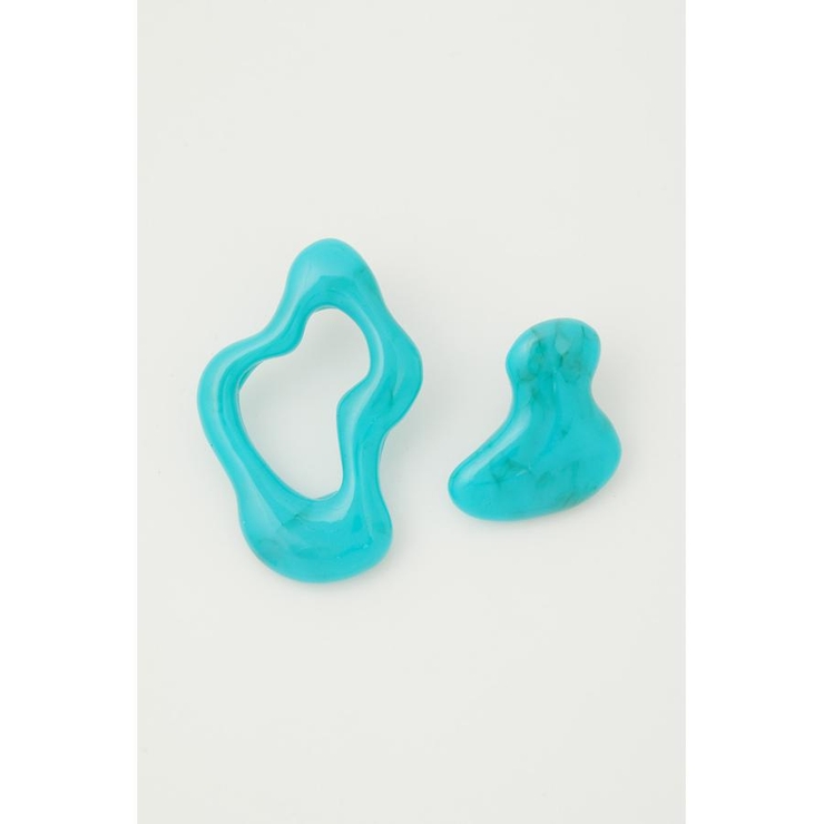 ASYMMETRY ACRYL EARRINGS | AZUL BY MOUSSY | 詳細画像14 