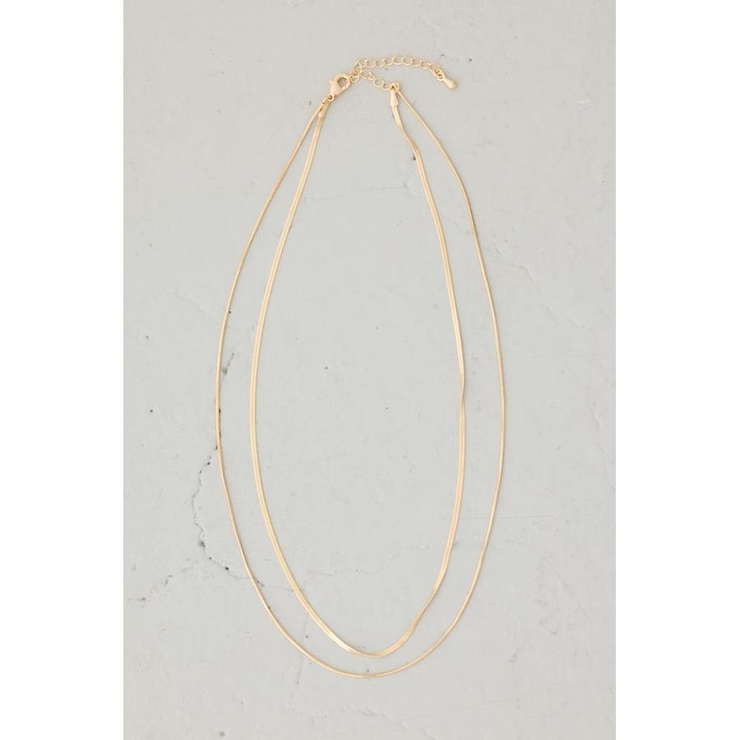 GLD | スネークチェーン2連ネックレス | AZUL BY MOUSSY