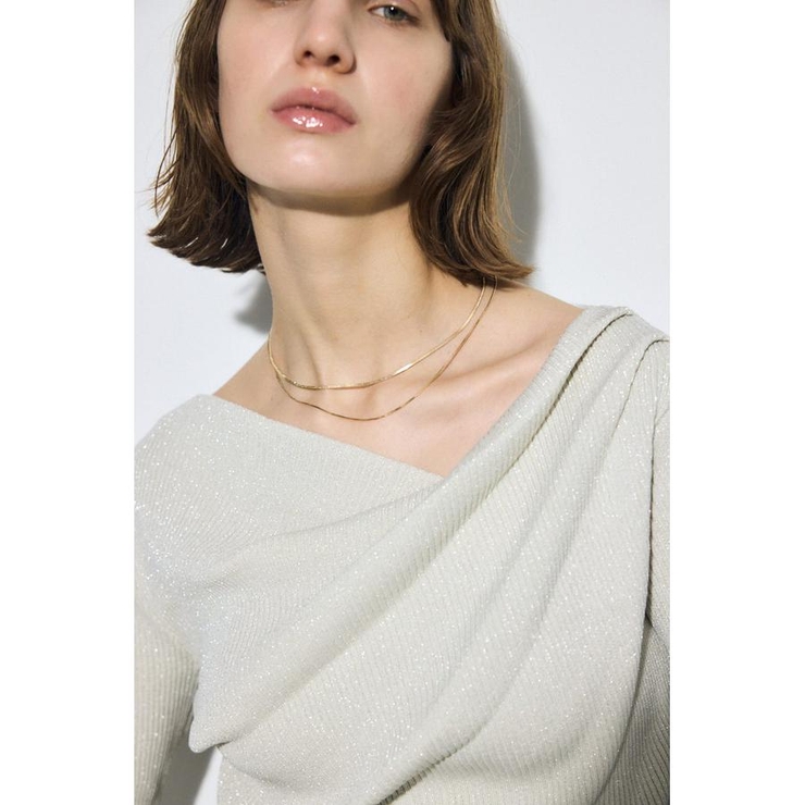 スネークチェーン2連ネックレス | AZUL BY MOUSSY | 詳細画像1 