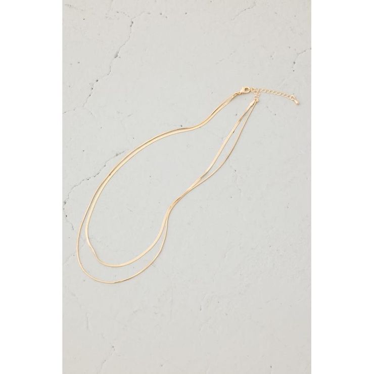 スネークチェーン2連ネックレス | AZUL BY MOUSSY | 詳細画像2 