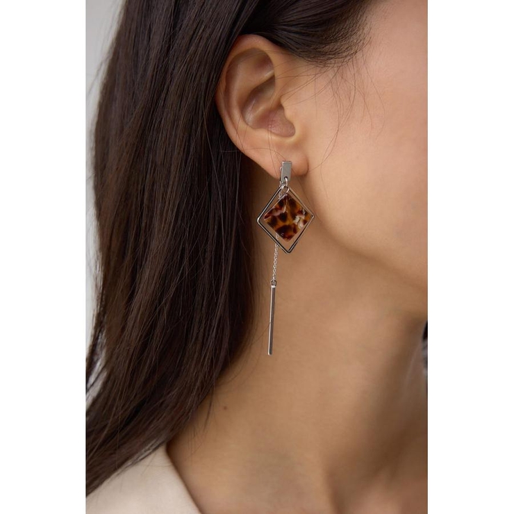 アクリル×メタルアシンメトリーピアス | AZUL BY MOUSSY | 詳細画像8 