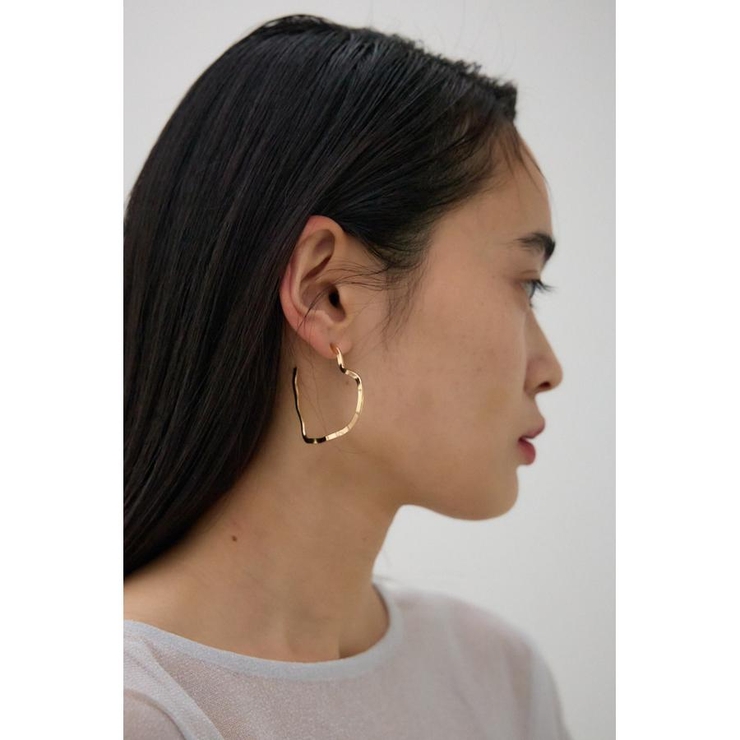 ニュアンスシェイプビッグフープピアス | AZUL BY MOUSSY | 詳細画像1 