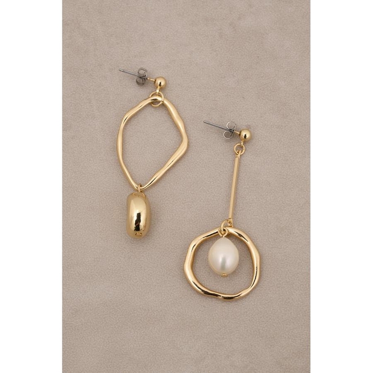 アシンメトリーパールピアス | AZUL BY MOUSSY | 詳細画像3 