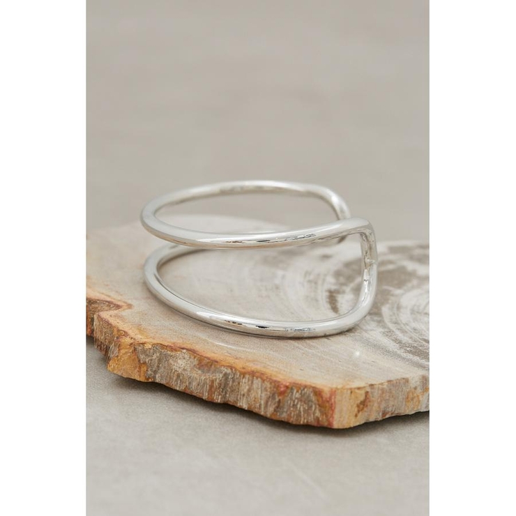 ニュアンスカーブダブルリングバングル | AZUL BY MOUSSY | 詳細画像9 