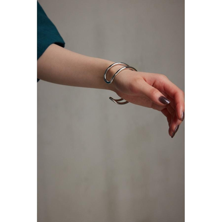ニュアンスカーブダブルリングバングル | AZUL BY MOUSSY | 詳細画像12 