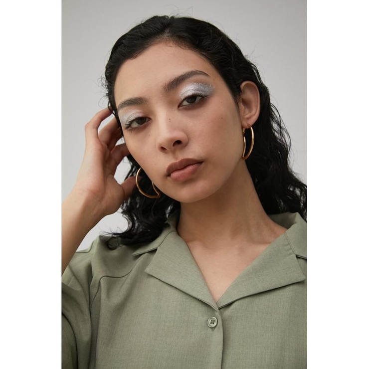 CRESCENT MOON HOOP EARRINGS | AZUL BY MOUSSY | 詳細画像5 