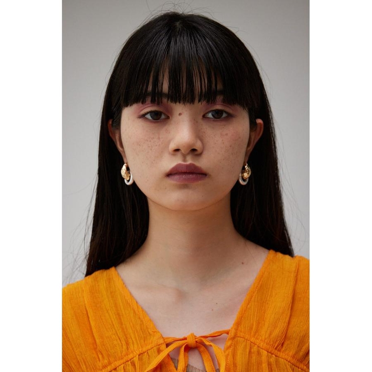 MIX MATERIAL RING EARRINGS | AZUL BY MOUSSY | 詳細画像4 