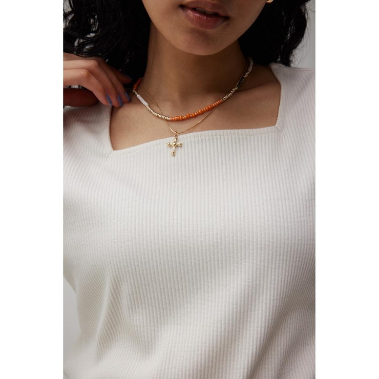 ビーズ2連ネックレス | AZUL BY MOUSSY | 詳細画像12 