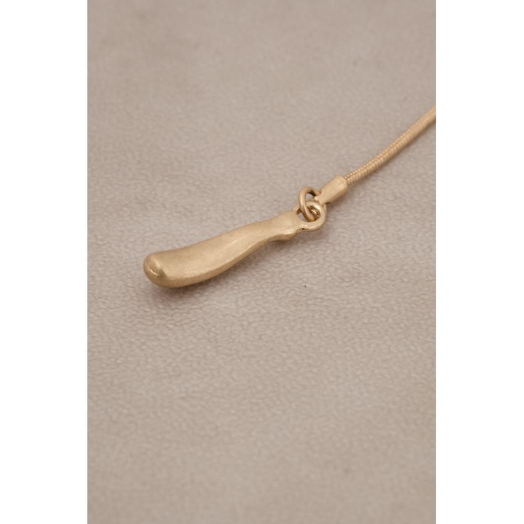 ダルメタルアシンメトリードロップモチーフネックレス | AZUL BY MOUSSY | 詳細画像4 