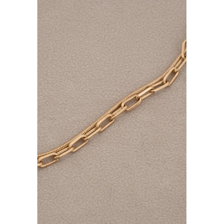 ダルメタルアシンメトリードロップモチーフネックレス | AZUL BY MOUSSY | 詳細画像5 