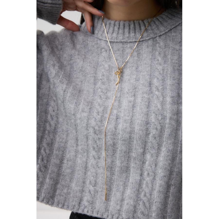 L/GLD1 | ノットパーツアジャスタブルネックレス | AZUL BY MOUSSY
