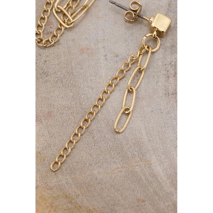 マルチチェーンアシンメトリーピアス | AZUL BY MOUSSY | 詳細画像4 