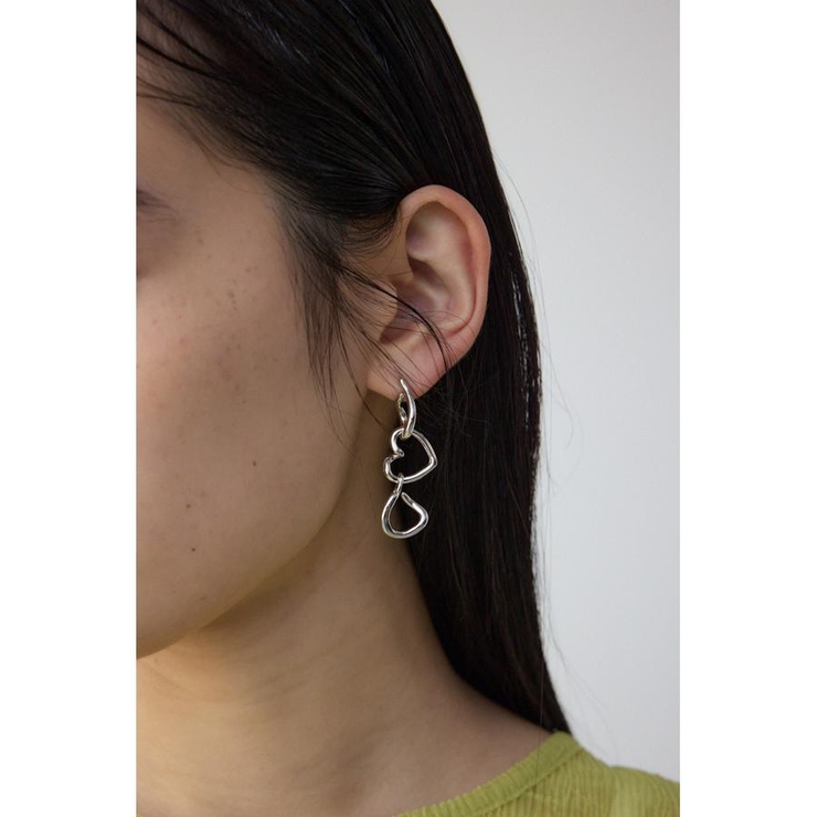 SLV | ハートチェーンピアス | AZUL BY MOUSSY