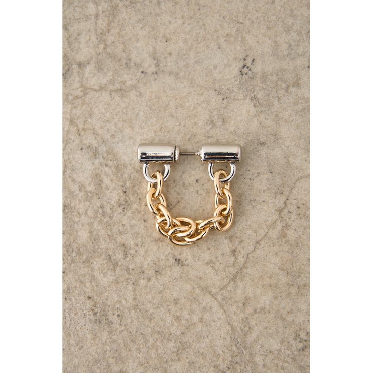 EAR CUFF SET CHAIN EARRINGS | AZUL BY MOUSSY | 詳細画像1 