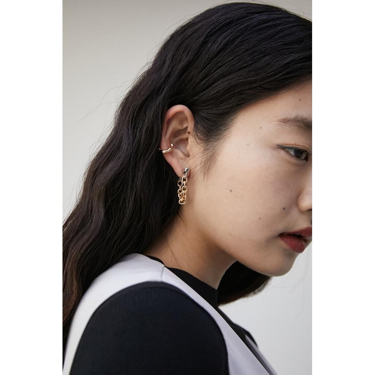 EAR CUFF SET CHAIN EARRINGS | AZUL BY MOUSSY | 詳細画像7 