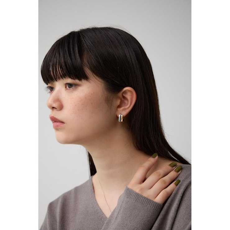 スクエアメタルオーバーラップピアス | AZUL BY MOUSSY | 詳細画像2 