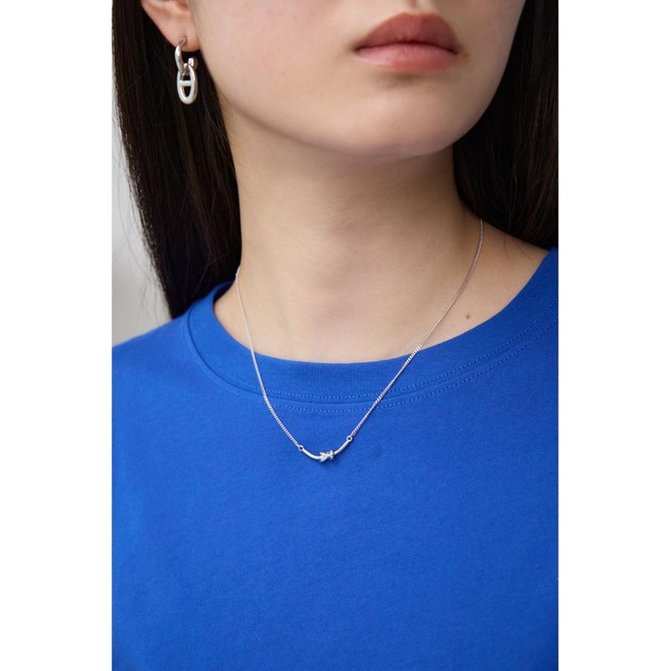 SLV | ノットデザインスレンダーネックレス | AZUL BY MOUSSY