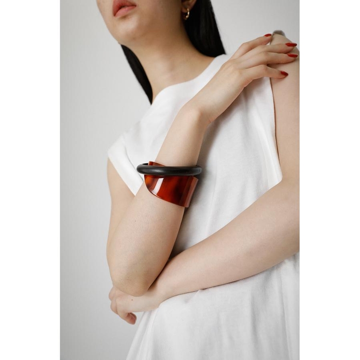 柄BRN5 | WOOD×MARBLE BANGLE | AZUL BY MOUSSY