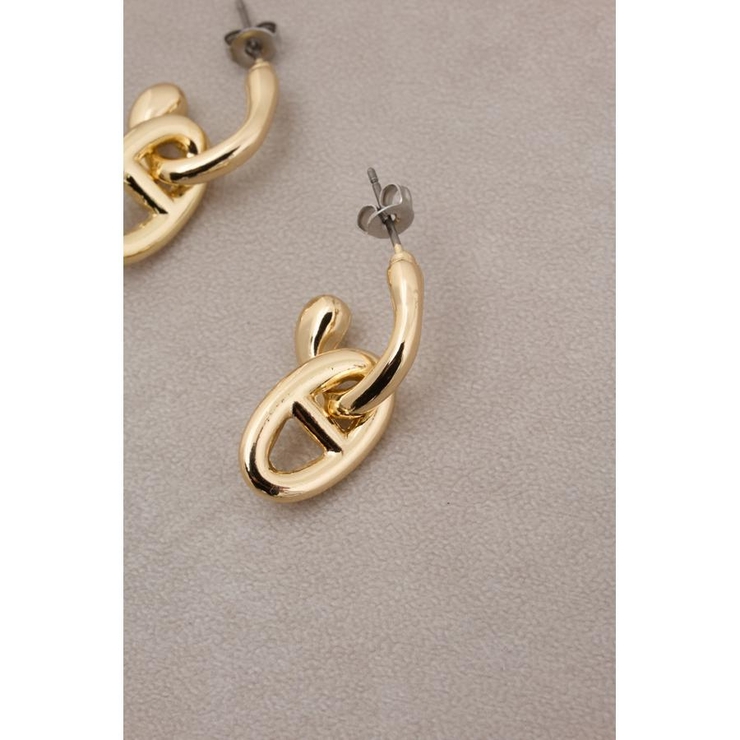 アンカーチェーンミニフープピアス | AZUL BY MOUSSY | 詳細画像4 