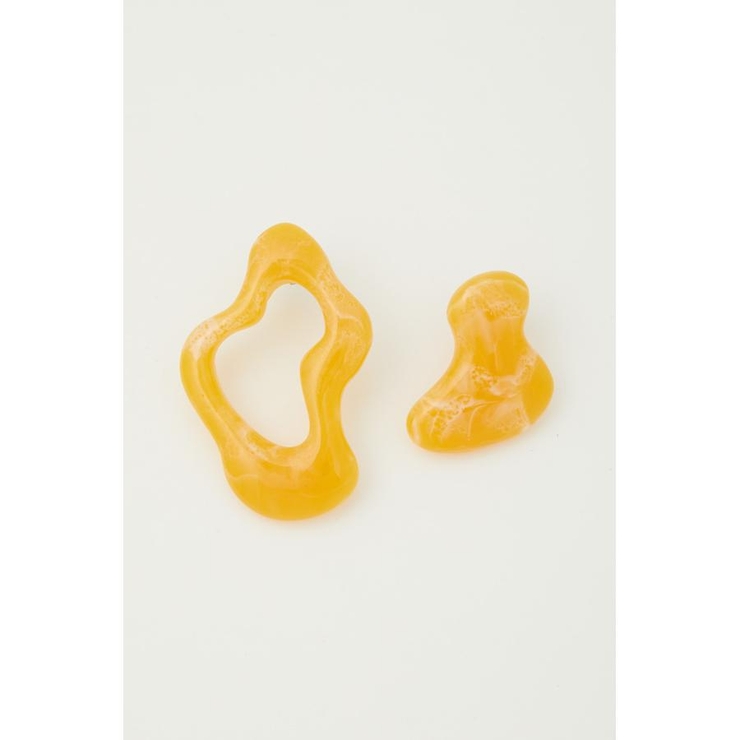 ASYMMETRY ACRYL EARRINGS | AZUL BY MOUSSY | 詳細画像1 