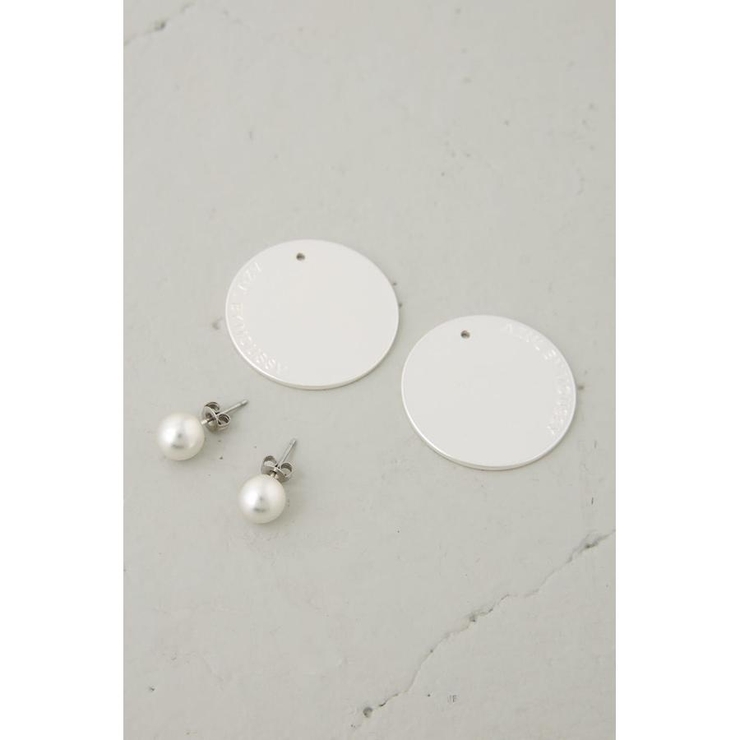 サークルプレートロゴピアス | AZUL BY MOUSSY | 詳細画像12 