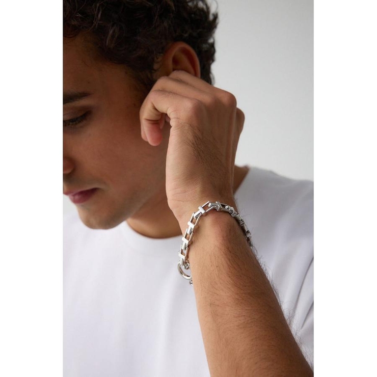 スクエアブロックチェーンブレスレット | AZUL BY MOUSSY | 詳細画像5 