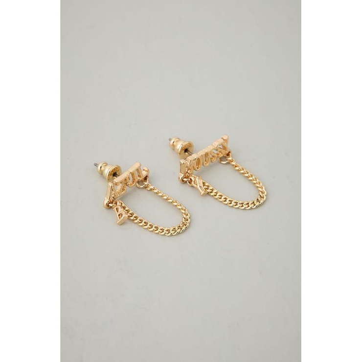 ロゴチェーンピアス | AZUL BY MOUSSY | 詳細画像4 