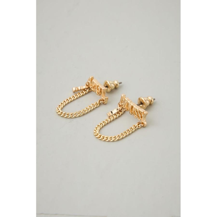 ロゴチェーンピアス | AZUL BY MOUSSY | 詳細画像5 