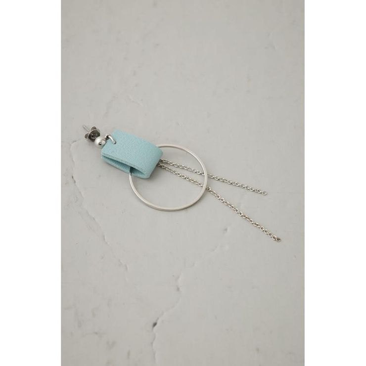 フェイクレザーバイカラーアシンメトリーピアス | AZUL BY MOUSSY | 詳細画像9 