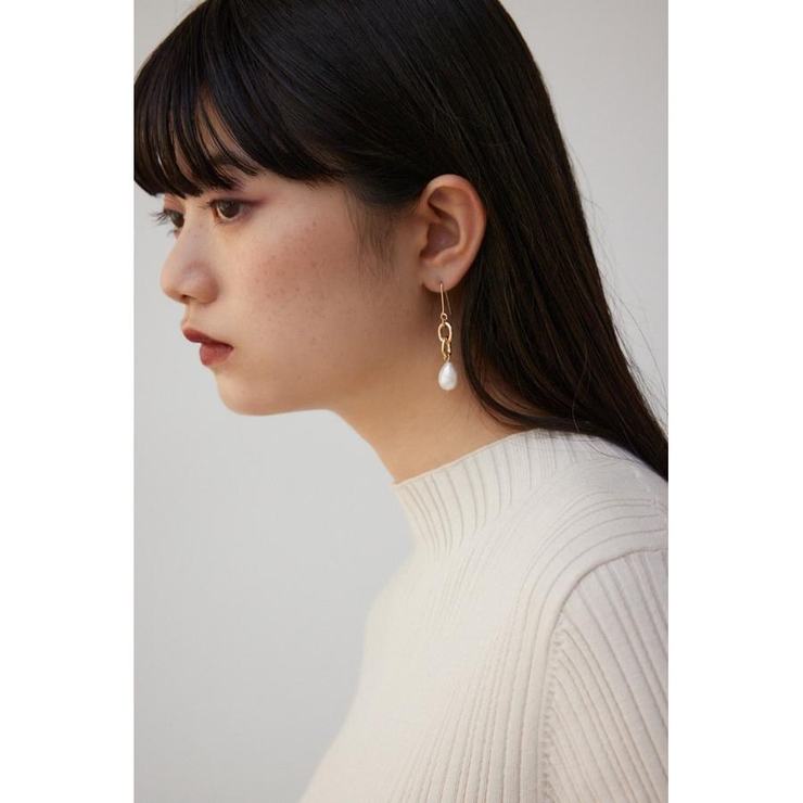 パール×メタルボールアシンメトリーピアス | AZUL BY MOUSSY | 詳細画像2 
