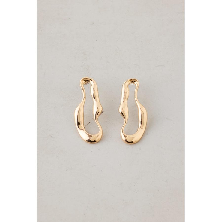 L/GLD1 | ウェイビーサークルピアス | AZUL BY MOUSSY