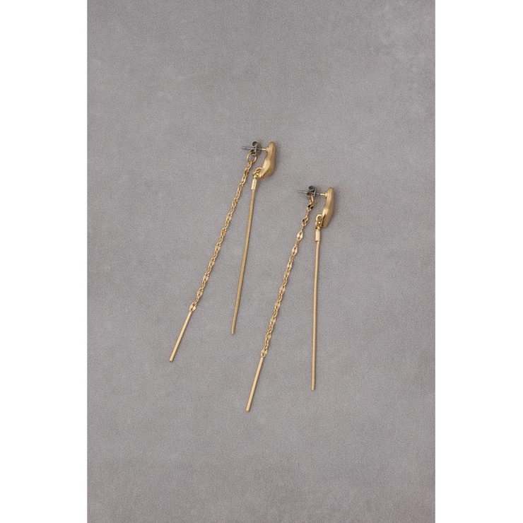 ミックスチェーンスウィングデザインピアス | AZUL BY MOUSSY | 詳細画像3 