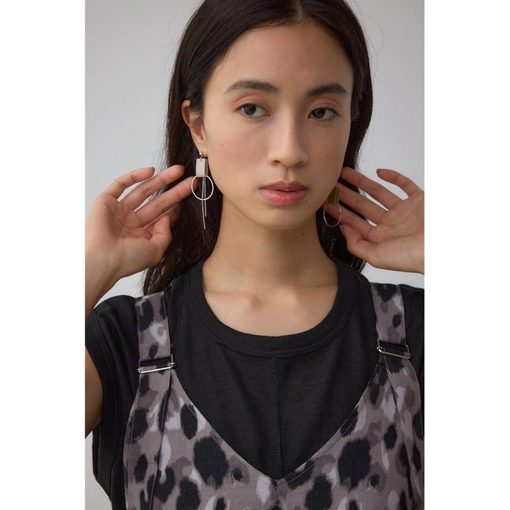 フェイクレザーバイカラーアシンメトリーピアス | AZUL BY MOUSSY | 詳細画像13 