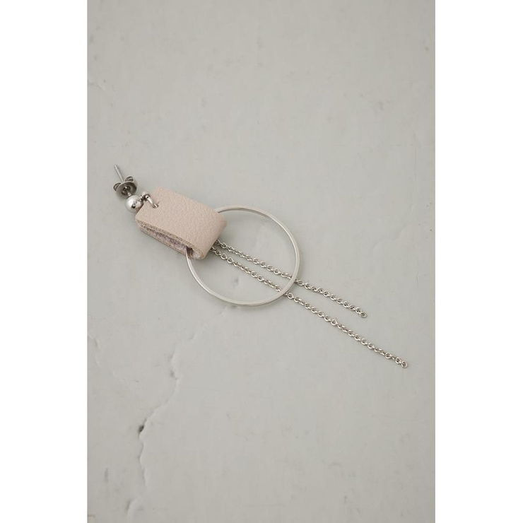 フェイクレザーバイカラーアシンメトリーピアス | AZUL BY MOUSSY | 詳細画像15 